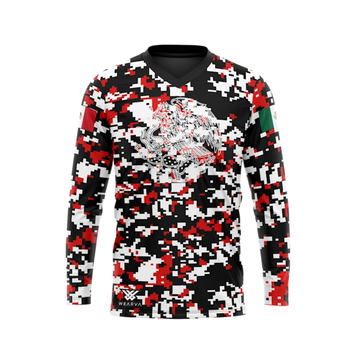 WEARVA Digi Camo with Eagle Off Road Jersey - XS