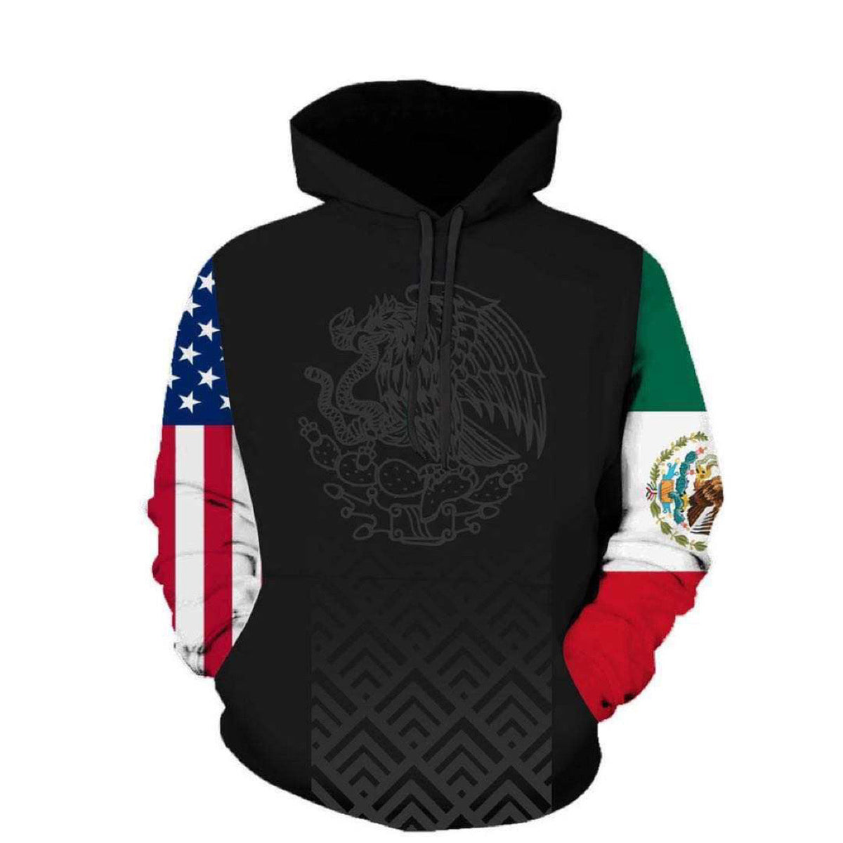 Child Toddler Mexican American Sleeve Hoodie WEARVA