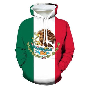 Child/Toddler Mexico Flag Hoodie (1-10 Yrs)