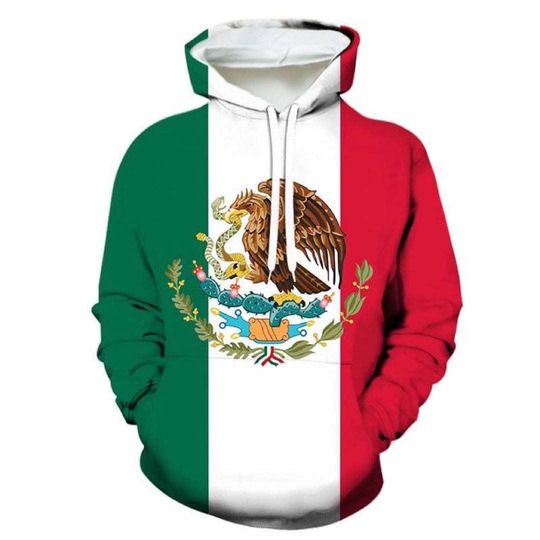 Child Toddler Mexico Flag Hoodie 1 10 Yrs WEARVA