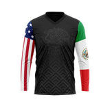 Custom Mexican American Sleeve Jersey