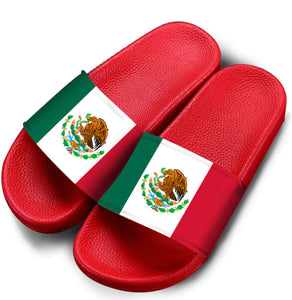 NEW Red Mexico Flag Slides (Women/Men)