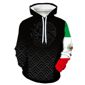 Mexico Sweater Hoodie 2022 White&Green