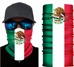 Mexico Flag Gaiter 2.0 (Sewn Edges)