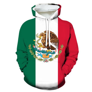 Mexico Custom Flag Light Hoodie