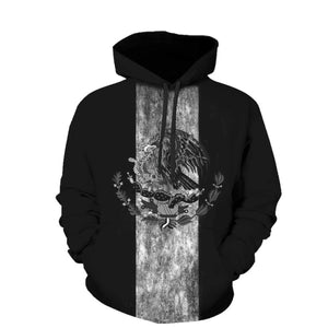 Blacked Out Mexico Flag Hoodie By Wearva®